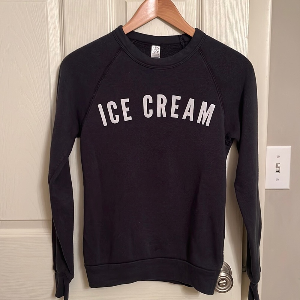 Black ice cream sweatshirt Molly Moon xs